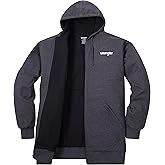 Wrangler Hoodies for Men Big and Tall - Thermal Lined Zip Up Sweatshirt