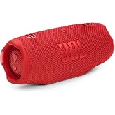 JBL Charge 6 Portable Bluetooth Speaker, Waterproof, Drop-Proof - Red | Long Battery Life Up To 28 Hours, Quick Charging, Built-In Powerbank, Weatherproof For Outdoor, Poolside, And Shower Use
