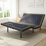 kaipuyiree Queen Size Adjustable Bed Frame with Massage & Zero Gravity - Electric Bed Frame with Remote, USB Charging, LED Night Light, 10-14.5" Adjustable Height, 900LBS Capacity, Quiet Motor
