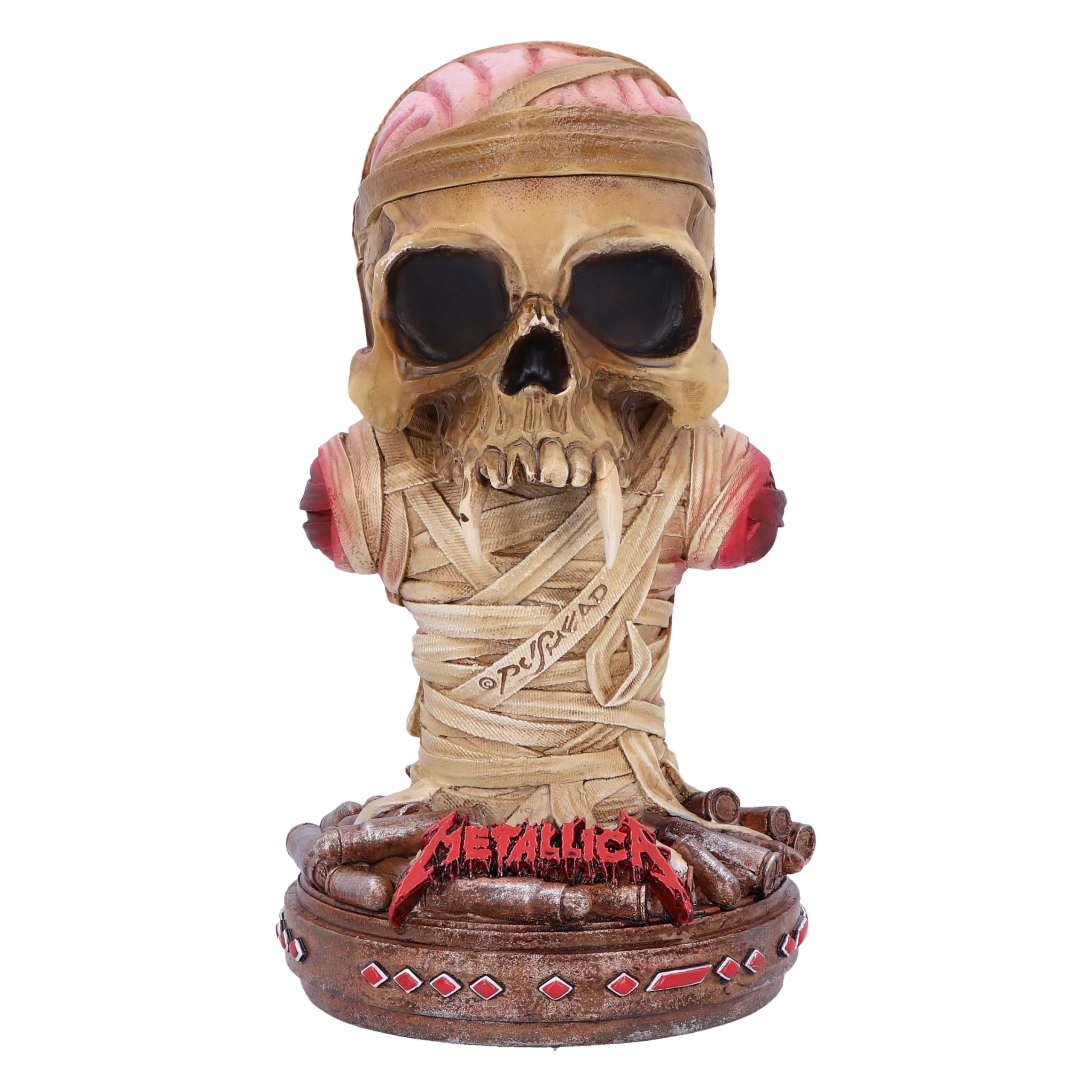 Nemesis Now Metallica One Bust Box, Resin, Officially Licensed Metallica Merch, Metallica Band Mascot Gift, Heavy Metal Collectible, Cast in the Finest Resin, Expertly Hand-Painted