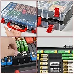 Battery Storage Organizer Case Holder Box with