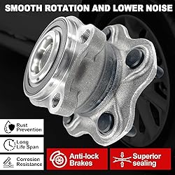 Pair 512388 Rear Wheel Bearing Hub Assembly
