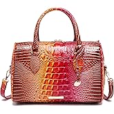 Makcr Joacbv Top-Handle Crocodile Purses For Women Crossbody Leather Bags Trendy Large Capacity Tote with Shoulder Strap