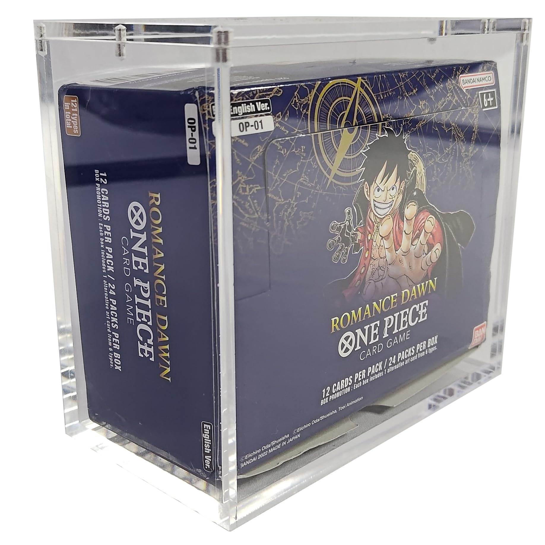 Op2 Box HYPE GAMER GEAR Premium Acrylic Display Case for One Piece Booster Box ...