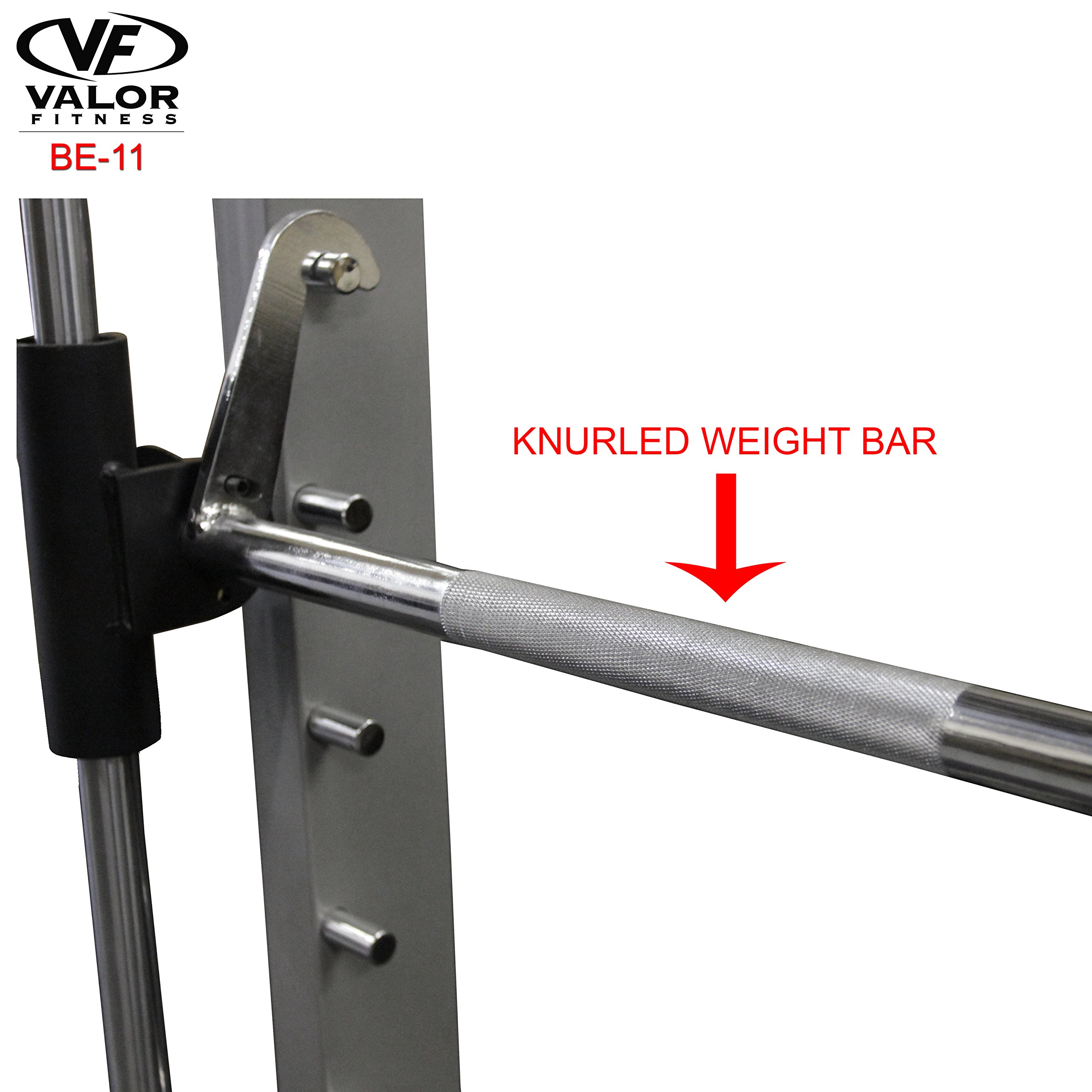 Valor Fitness BE11 Smith Machine with Olympic Plate Storage Pegs Plus