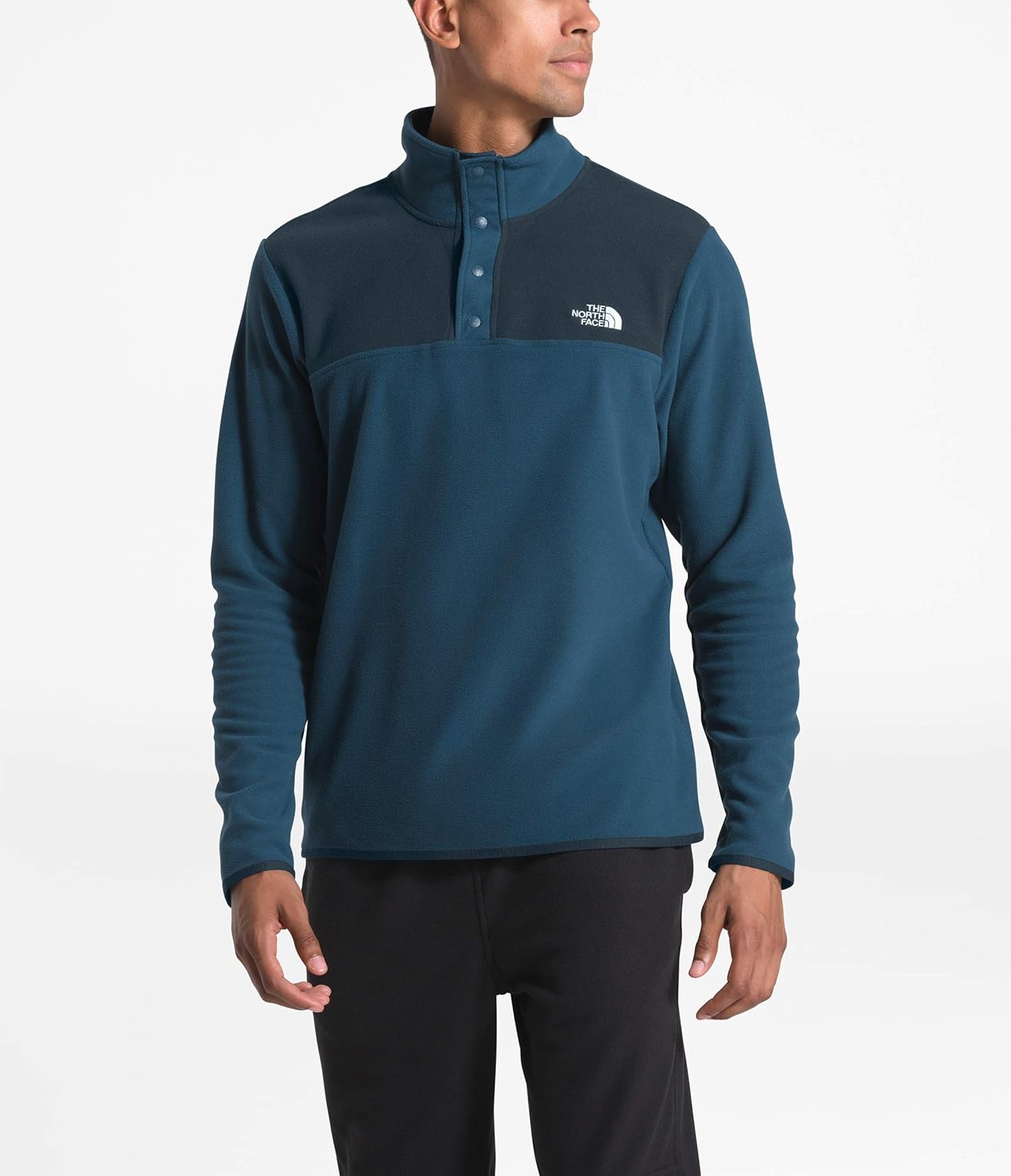 The North Face Men's TKA Glacier Snap-Neck Pullover: Clothing