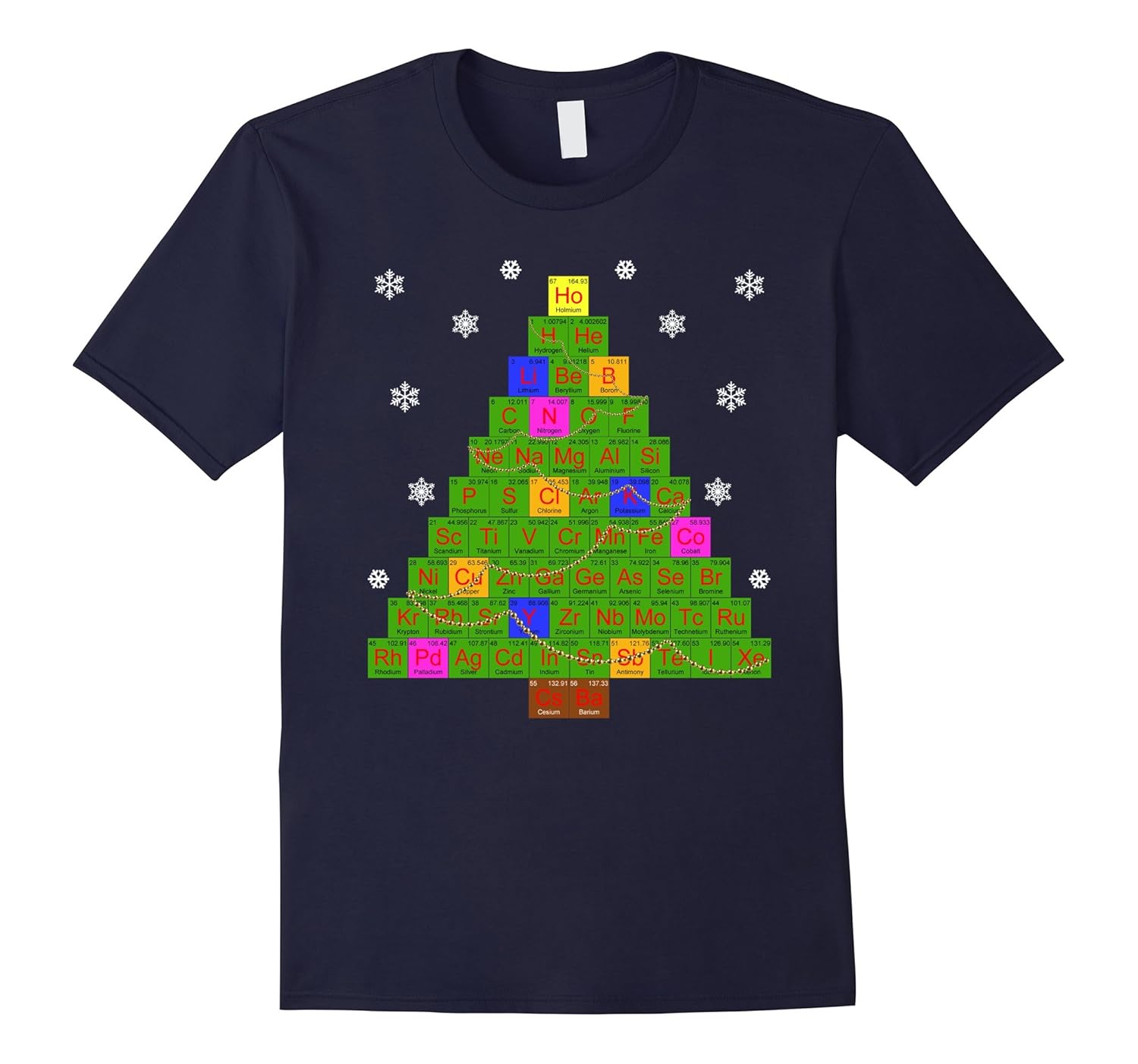 Chemistry Chemistree Science Ugly Christmas Sweater Tshirt-ANZ