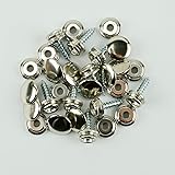 Screw-In Snap Stud Replacement Kit Nickel Plated Brass