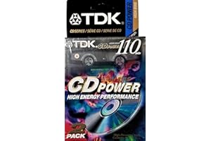 TDK CD Power 110 Cassette, 2pk High Bias Audio Cassette Tapes