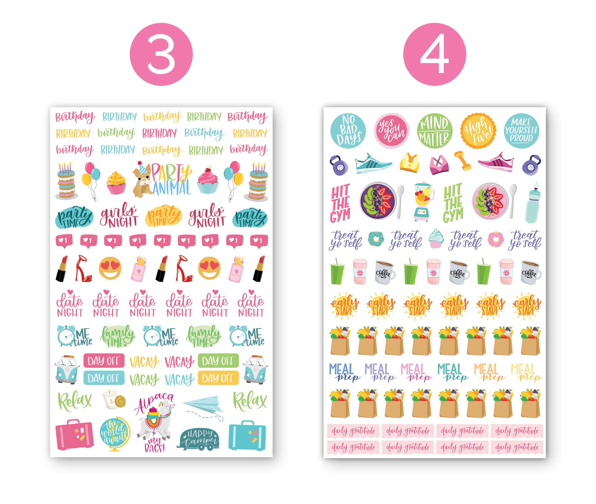 bloom daily planners Productivity Planner Stickers Variety Sticker