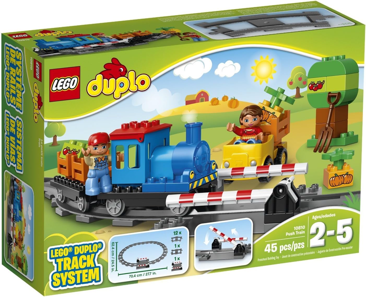 LEGO Duplo 10810 45 Piece Push Train Track System