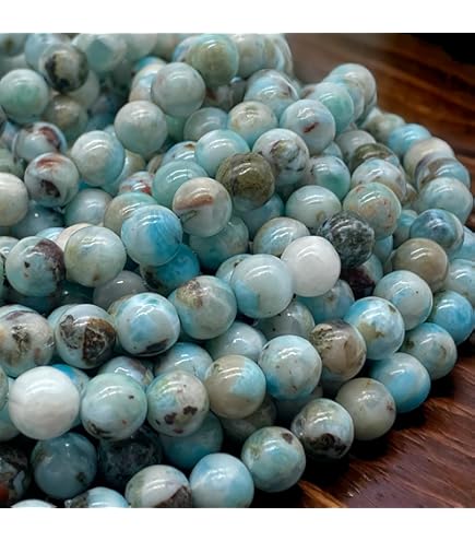 Amazon.com: [ABCgems] Dominican Republic Sky-Blue Larimar AKA