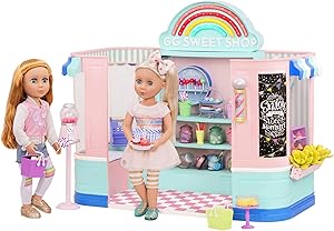 Glitter Girls by Battat – GG Sweet Shop Playset – Toy Store, House, and Accessories for 14-inch Dolls – Ages 3 and Up