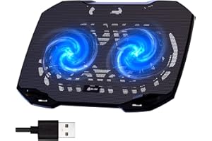 KLIM Pro - The Laptop Cooling Pad for Professionals - New - Light Compact Easy to Carry Durable - 10” to 156” - Extra USB Por