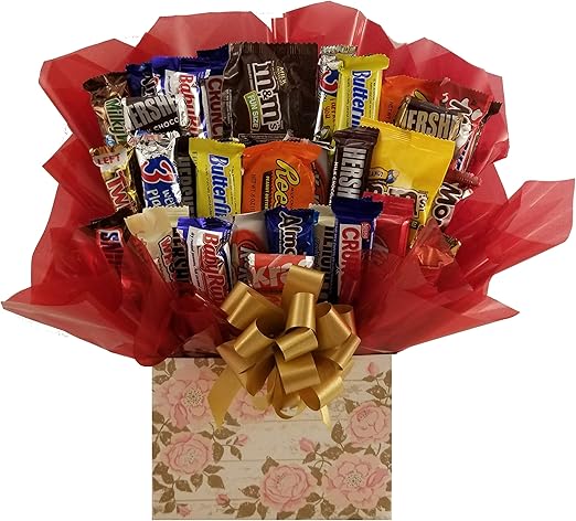 Amazon Com Chocolate Candy Bouquet Gift Box Great As Gift For