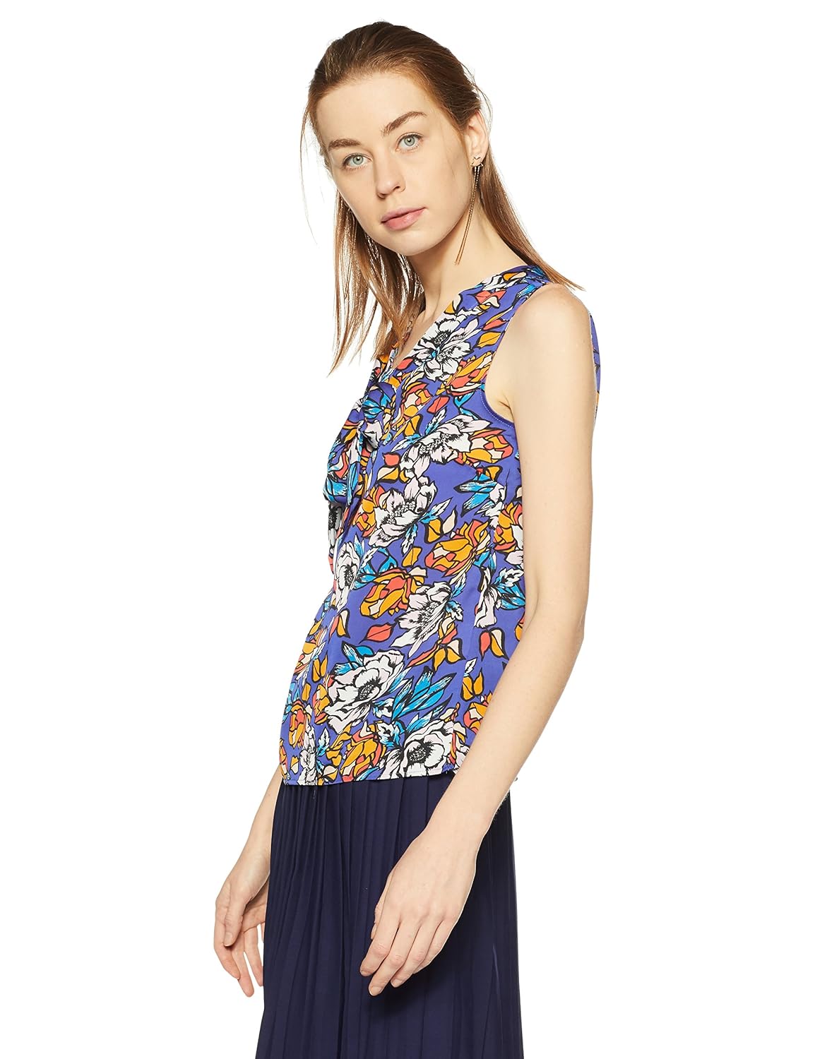 allen solly women's regular fit synthetic shirt