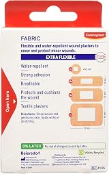 Elastoplast Extra Flexible Fabric Plasters 200 Strips 40x5 Pack Latex Free view 2