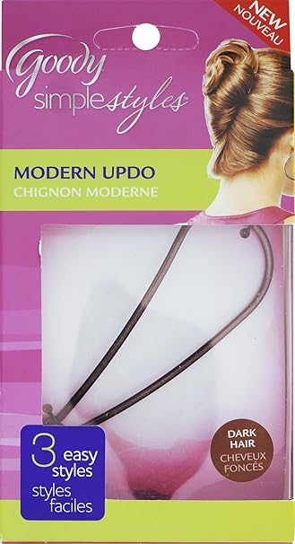 Amazon Com Goody Simplestyles Modern Updo Dark Hair Beauty