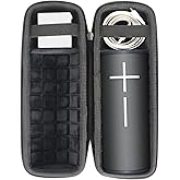 co2CREA Hard Travel Case Replacement for Ultimate Ears UE Boom 4 / Boom 3 Portable Bluetooth Wireless Speaker (Black Case)