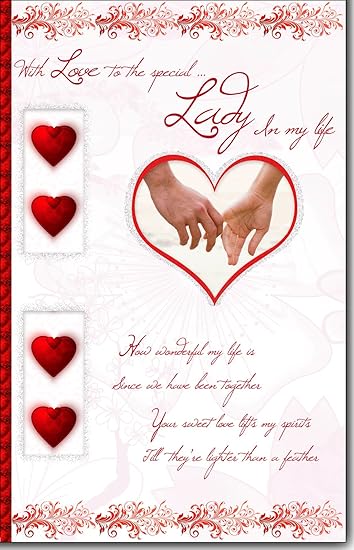 Large Loving Words Karte Titel Mit Liebe Für Das Besondere