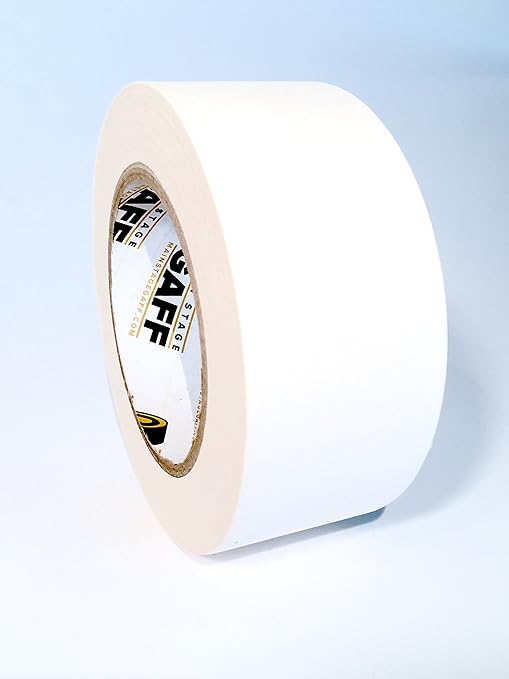 Gaffers Tape 2 inch by 30 Yard Roll White Main Stage Gaff Tape
