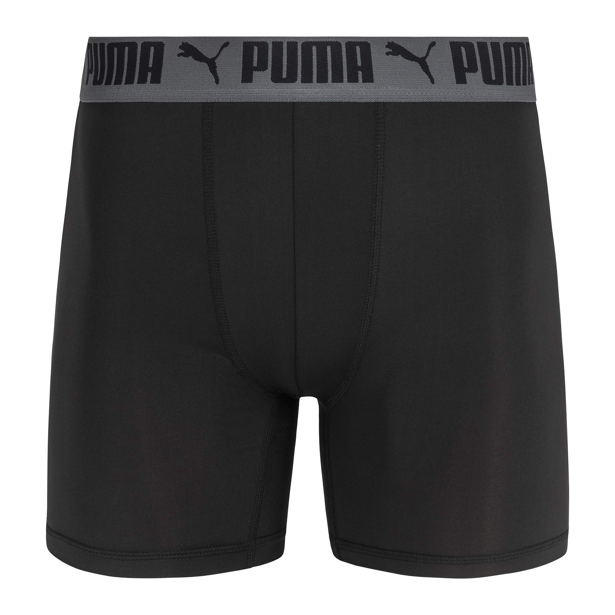 PUMA Men's 3 Pack Athletic Fit Boxer Briefs