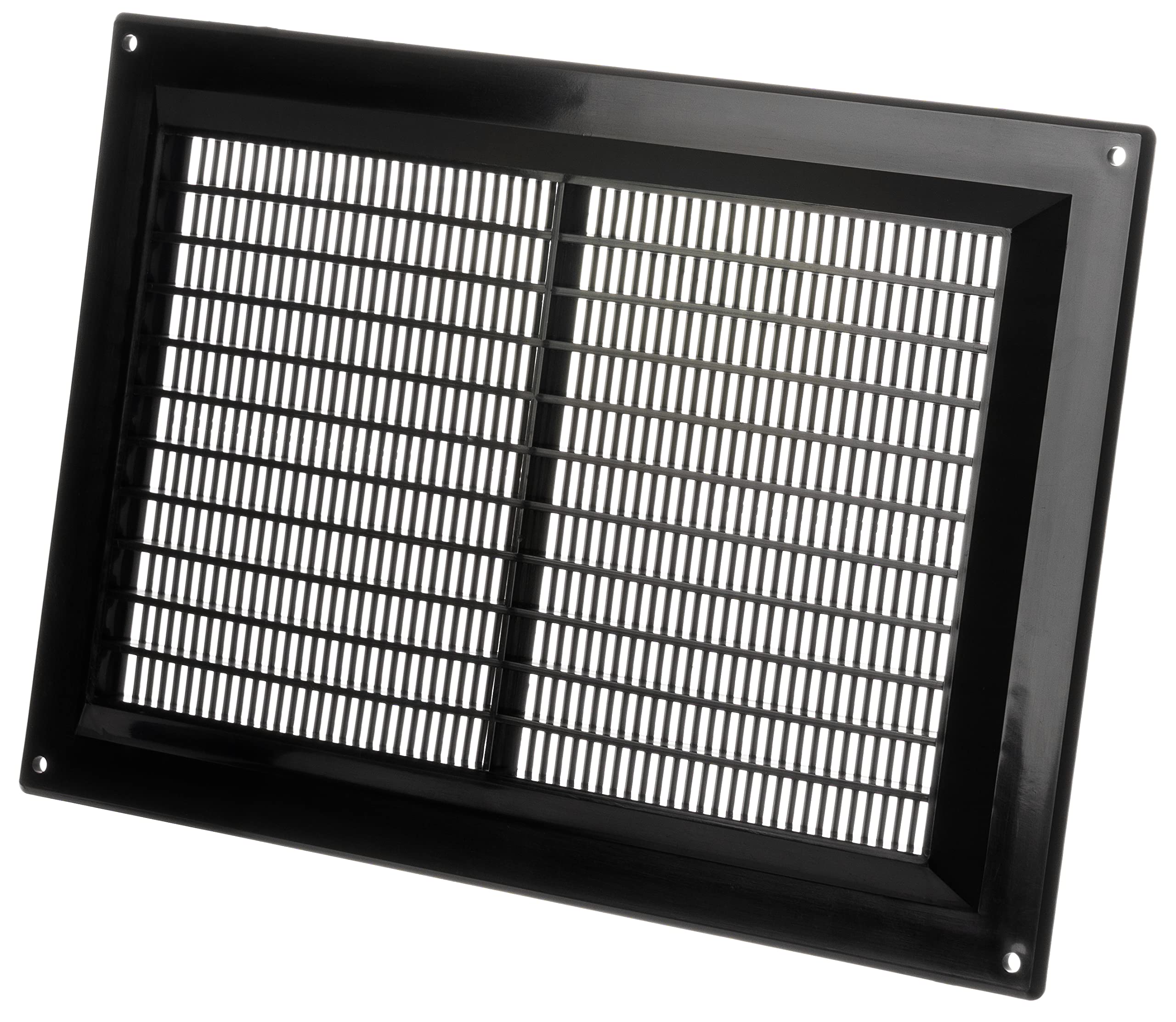 250x170mm / 10x7 inch Black Plastic Ventilation Grille - Air Vent Cover