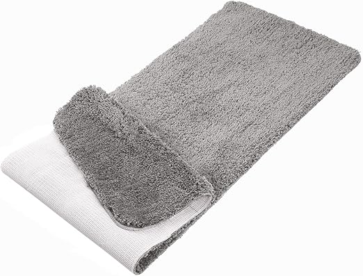Machine Washable Plush Bath Rugs Mats Water Absorbent Carpet Non Slip Contour Toilet Mat 32 X 20 20x 20 Lochas Shaggy Chenille Bathroom Rug Set 2 Piece Grey Pinnacleoilandgas Com