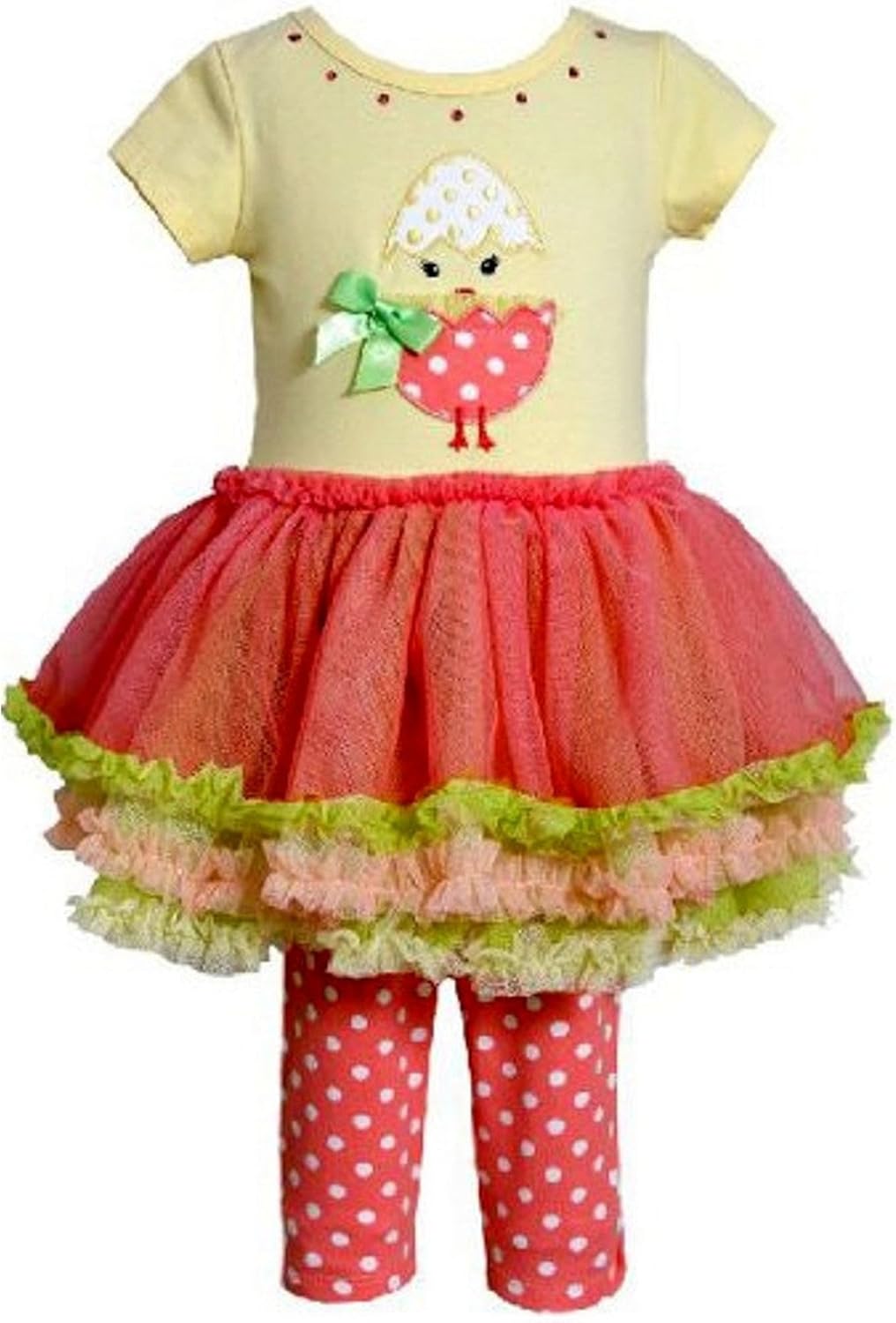 red yellow green mesh dress