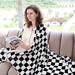 Warm Blanket Soft Cozy Throw Blanket Checkered