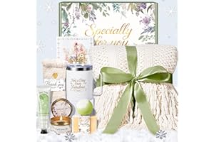 IRINXL Get Well Soon Gifts for Women, Self Care Gift Baskets, Christmas Birthday Gifts for Women Spa Care Package, Thinking of You Sympathy Gift Box for Mom, Her, Friend, Sister, Wife (Ivory)