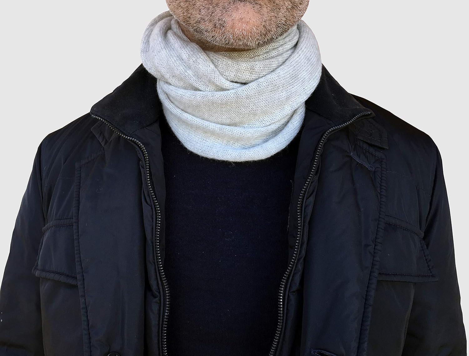 100 cashmere neck warmer for men, cashmere snoods for men, cashmere
