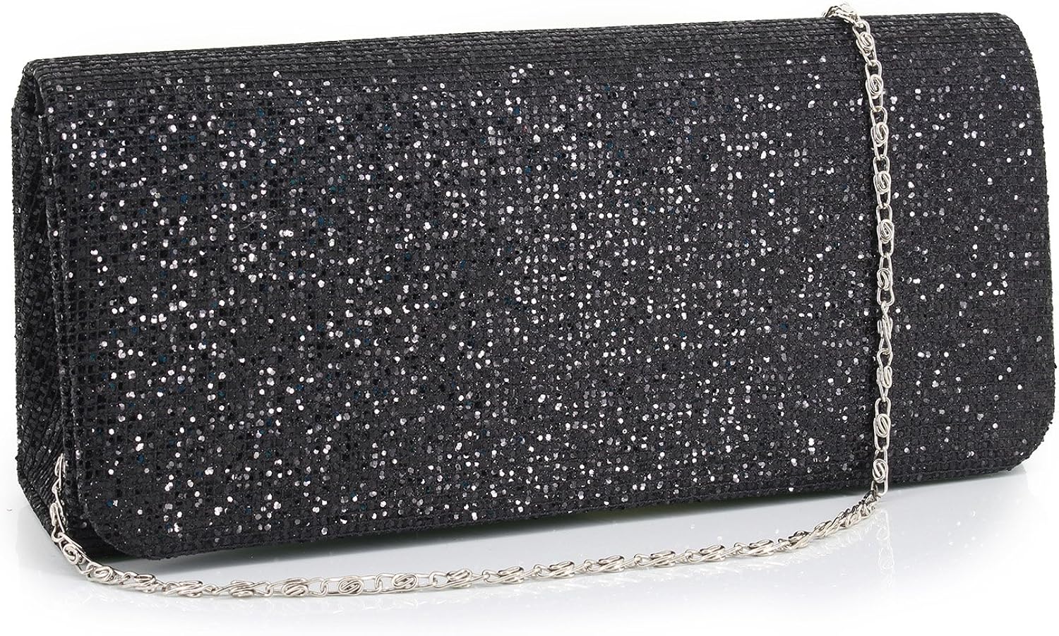 pure silver clutch purse