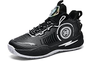 BEMYGREENBAG Men's High-Top Basketball Shoes Anti-Slip and Wear-Resistant Soles Running Shoes Graffiti Design Fashionable Sports Shoes