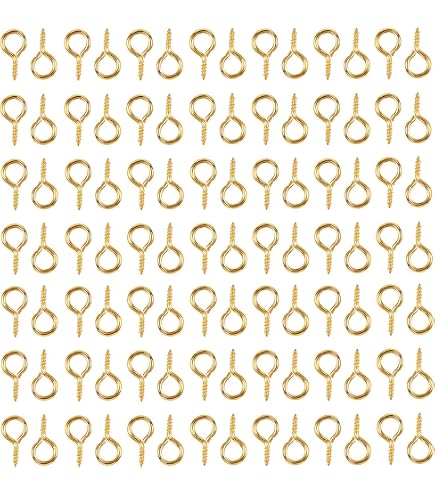 Vis à œil En Acier Inoxydable - 20 Pièces - Dimensions 16 X 4 Mm (trou De 1mm) - Pour Fabrication De Bijoux DIY, Boucles D'oreilles, Artisanat - Couleur Argent - 3
