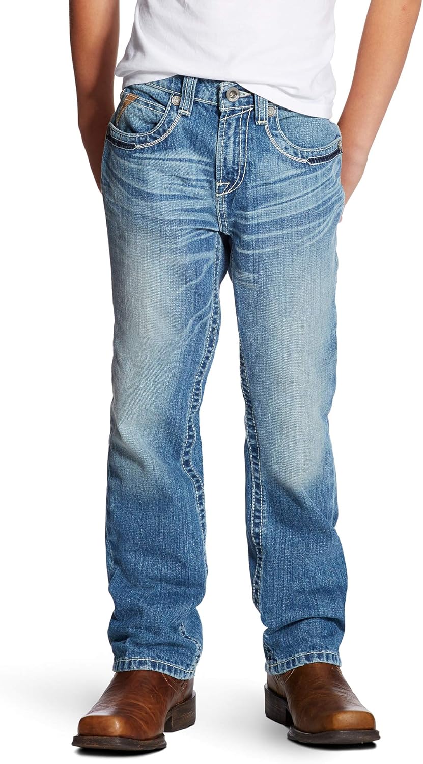 ARIAT Boys' Big B4 Relaxed Bootcut Jean: Clothing