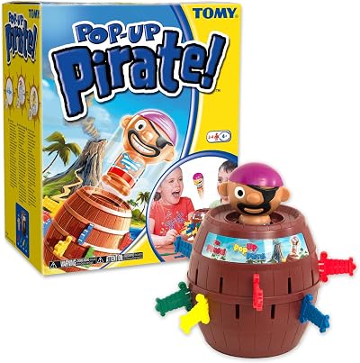 TOMY Pop Up Pirate Classic Family Board Game for Kids 4 5 6 7 8