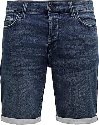 Onsply Reg D Blue Jog PK 8582 Dnm Noos Pantalones Cortos Hombre, Azul Denim, S