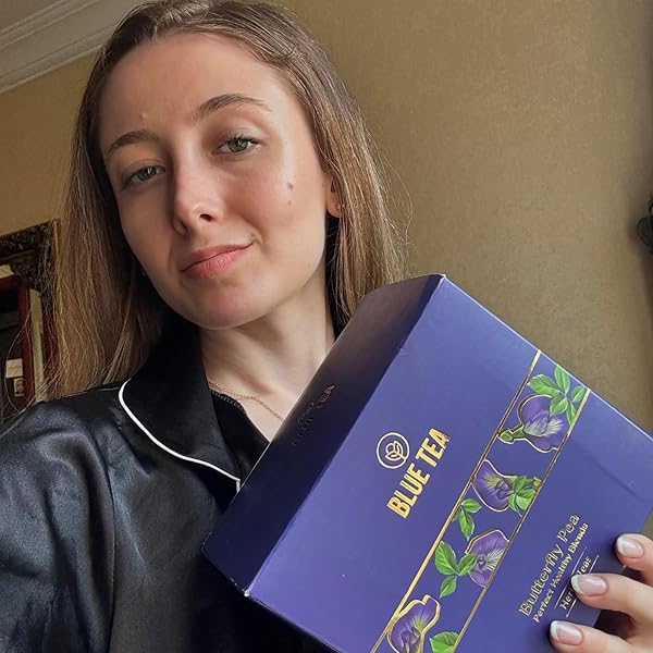 BLUE TEA – BUTTERFLY PEA FLOWER TEA GIFT SET (6 FLAVORS, 30 COUNT – PLANT BASED) | FLORAL FLAVOR | CAFFEINE FREE – NON-BITTER – HERBAL TEA – VARIETY PACK – FLOWER BASED | GIFTS FOR HIM AND HER