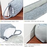fowong Draft Excluder for Doors 87 x 10 cm Heavy Duty Grey view 3