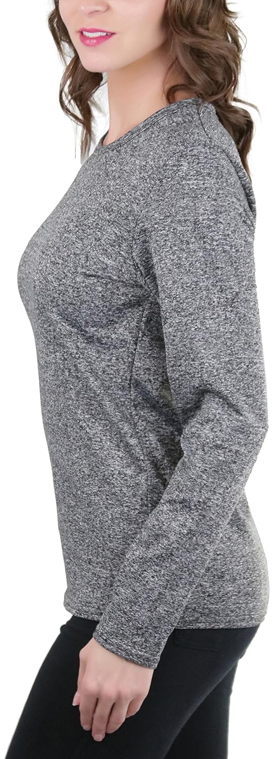 womens crew neck fleece top