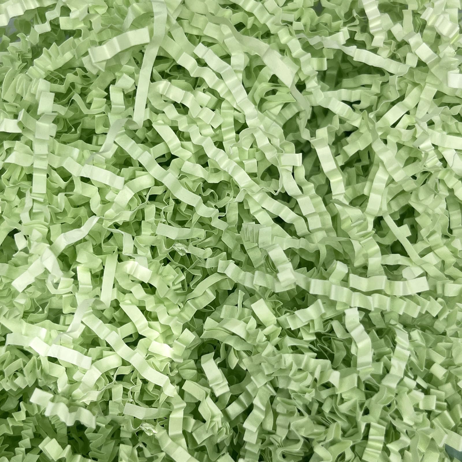 2LB Light Green Crinkle Cut Paper Shred