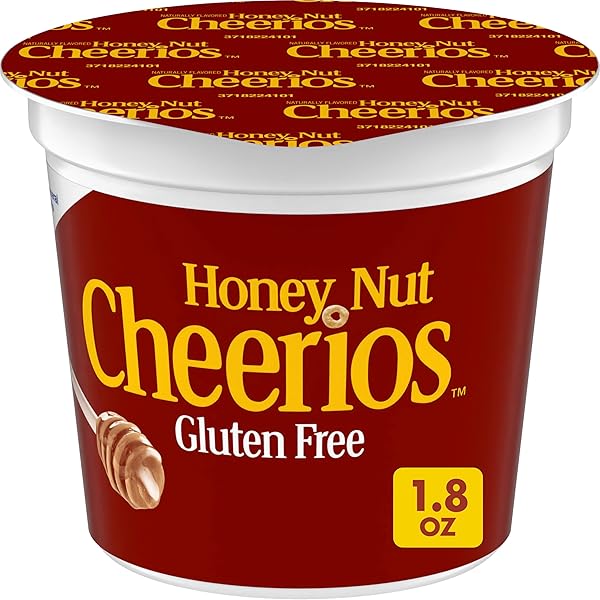 HONEY NUT CHEERIOS BREAKFAST CEREAL CUP, GLUTEN FREE,...