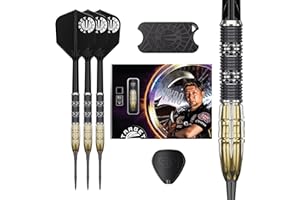 TARGET Japan Pyro G11 Steel Tip Darts with Kflex, 22G/24G | 90% Tungsten Dart Set, K-Flex Flights and Shafts No.6, Swiss Poin