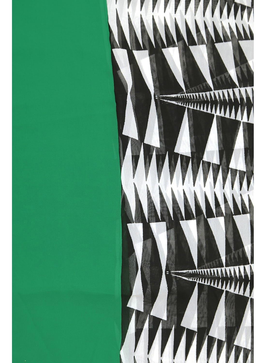 grishti green printed georgette womens stole