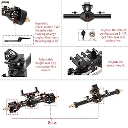 MEUS RACING SCX24 Front Axle Isokinetic 3-Section