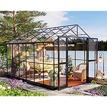 Jocisland Aluminum Polycarbonate Greenhouse With Ventilation And Rain Gutter: Ultimate Gardening Solution