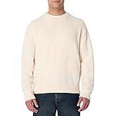 Amazon Essentials Men's Relaxed-Fit Cotton Blend Textured Crewneck Pullover Sweater