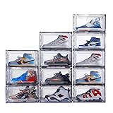 12 Pack Acrylic Clear Shoe Boxes– Ultra Clear