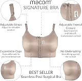 MACOM Signature Post Surgical Bra Front Fastening Clay 36 view 5